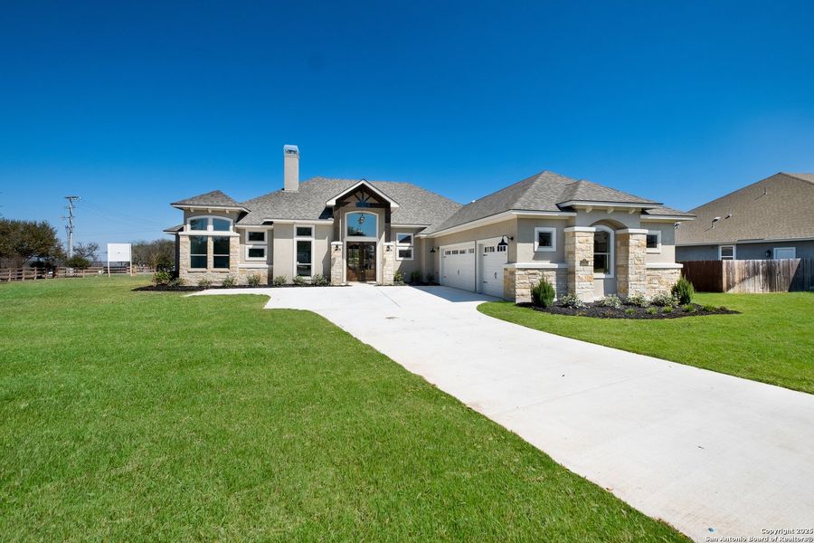 Front exterior of a home in the Harvest Hills community, located in Marion, TX (Image 5). Front exterior of a home in the Harvest Hills community, located in Marion, TX (Image 5).