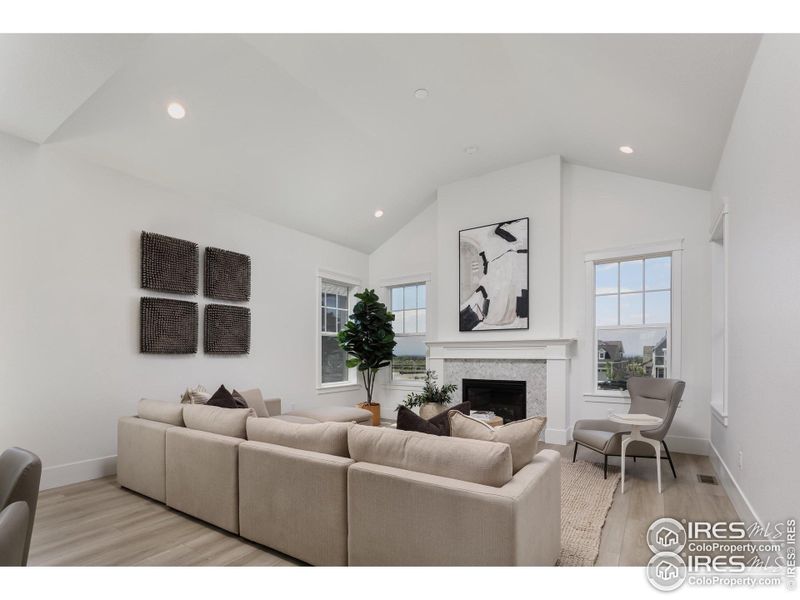 Furnished interior view inside a new home in Westerly, Erie (Image 9).
