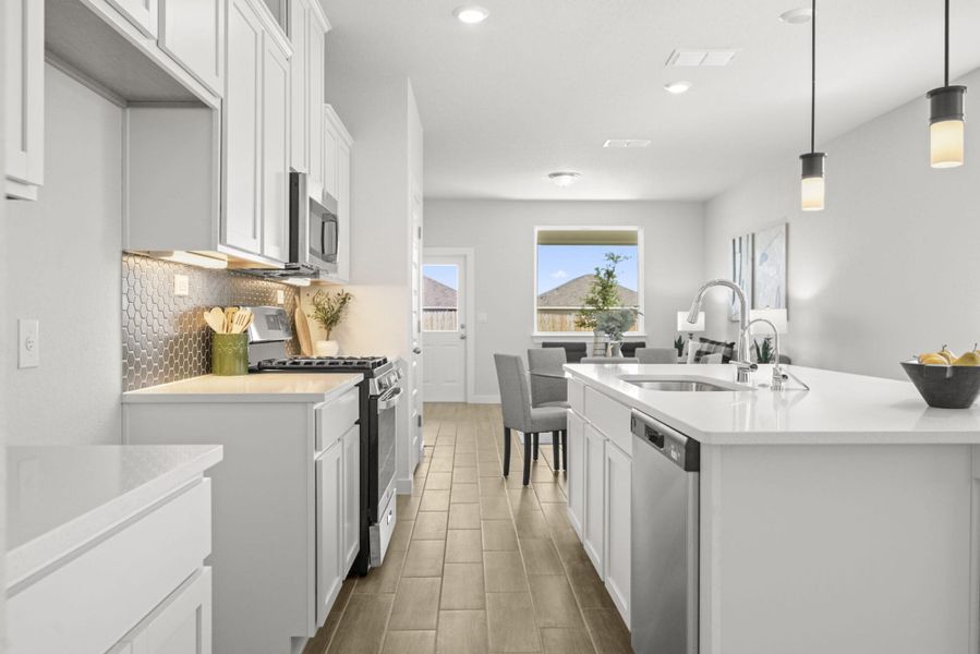 Furnished interior view inside a new home in Talley Fields, San Antonio (Image 10).