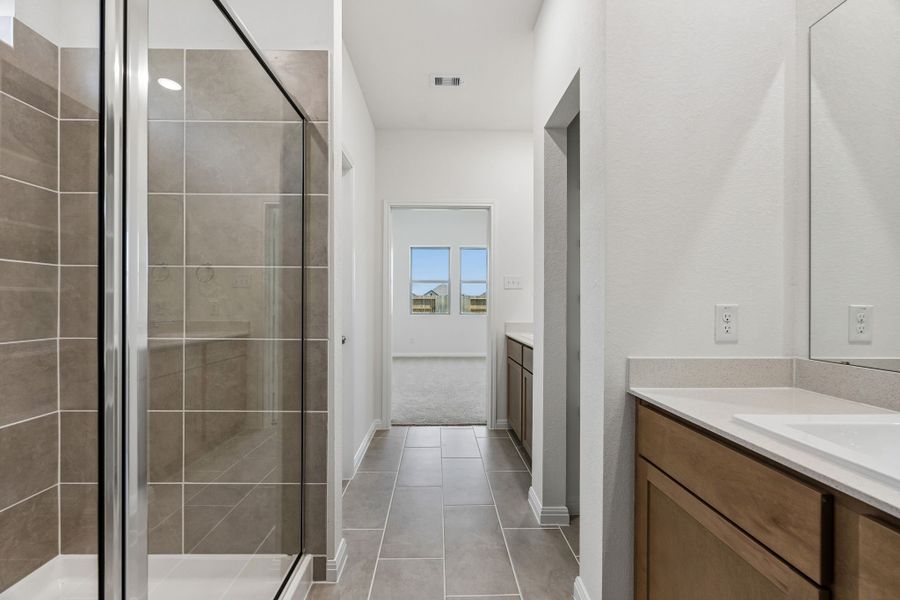 Furnished interior view inside a new home in Riviera Pines, Huffman (Image 12).