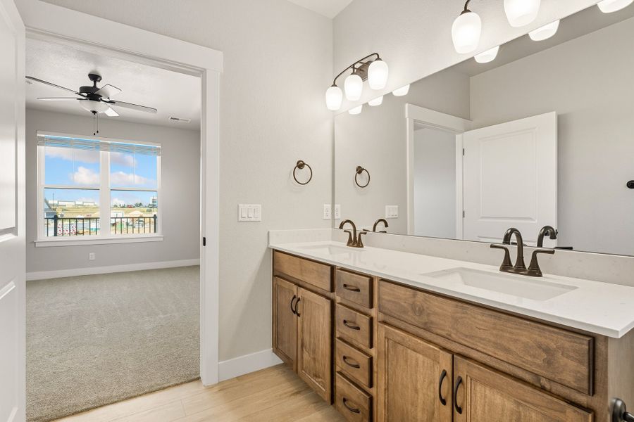 Furnished interior view inside a new home in The Lakes at Centerra, Loveland (Image 6).