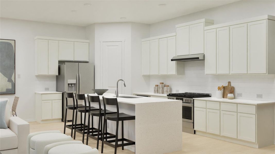 Furnished interior view inside a new home in Lively Ranch, Georgetown (Image 4).