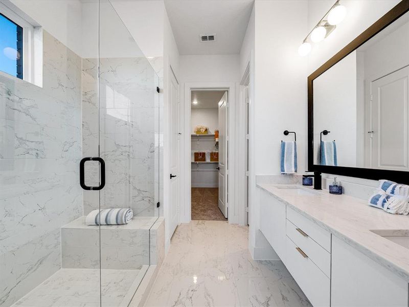 Furnished interior view inside a new home in Royal Court, Little Elm (Image 30).