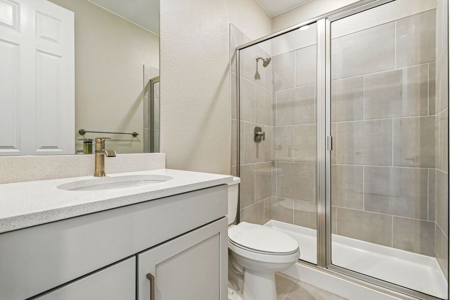 Furnished interior view inside a new home in Trailstone, Arvada (Image 17).
