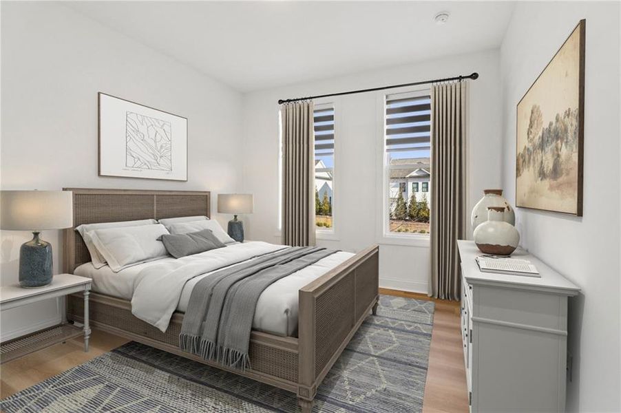 Furnished interior view inside a new home in , Buford (Image 11).