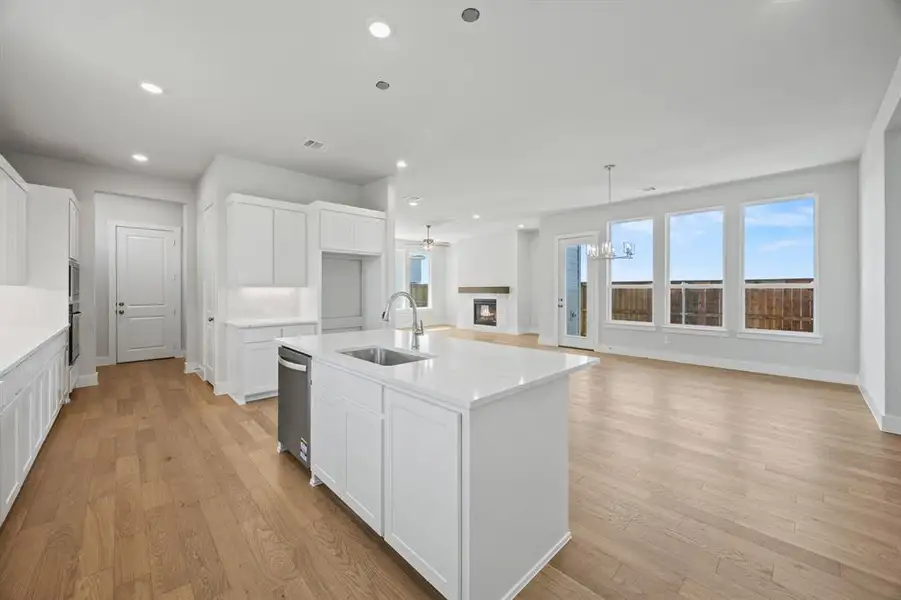 Furnished interior view inside a new home in The Heights at Uptown Celina, Celina (Image 4). Furnished interior view inside a new home in The Heights at Uptown Celina, Celina (Image 4).