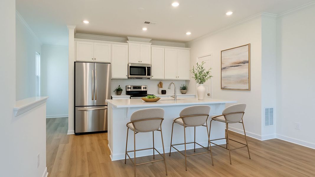 Representative furnished interior of a home built from the Norris by D.R. Horton in Benteen Reserve, Atlanta (Image 7).