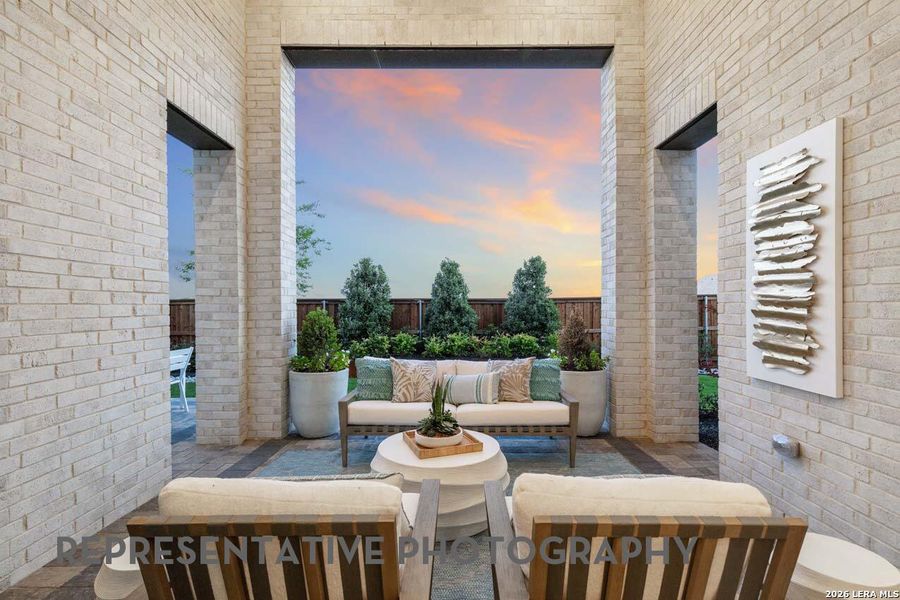 Exterior details and patio area of a home in Briggs Ranch, San Antonio (Image 2). Exterior details and patio area of a home in Briggs Ranch, San Antonio (Image 2).