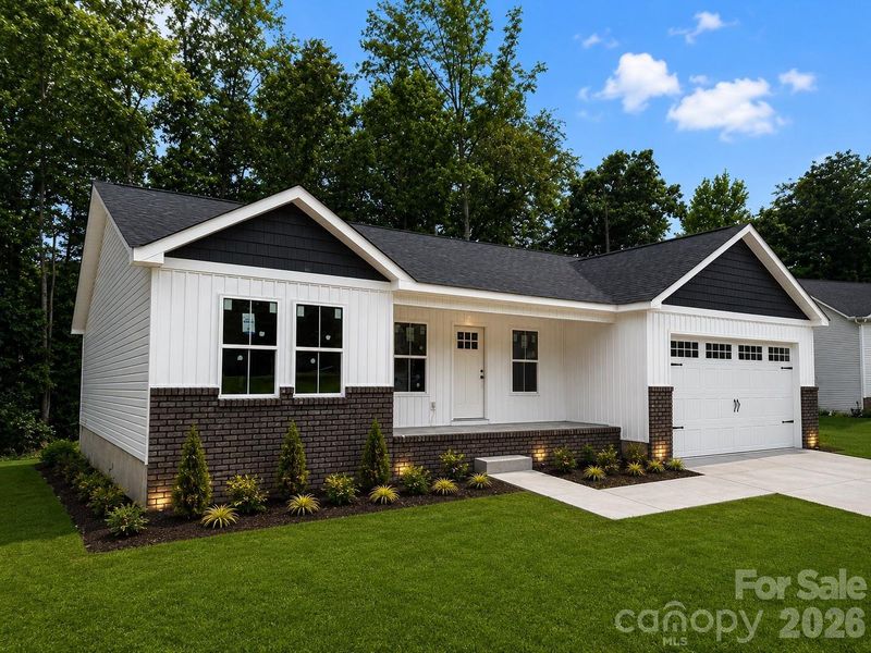 Front exterior of a new home in , Salisbury, NC, highlighting curb appeal (Image 2). Front exterior of a new home in , Salisbury, NC, highlighting curb appeal (Image 2).