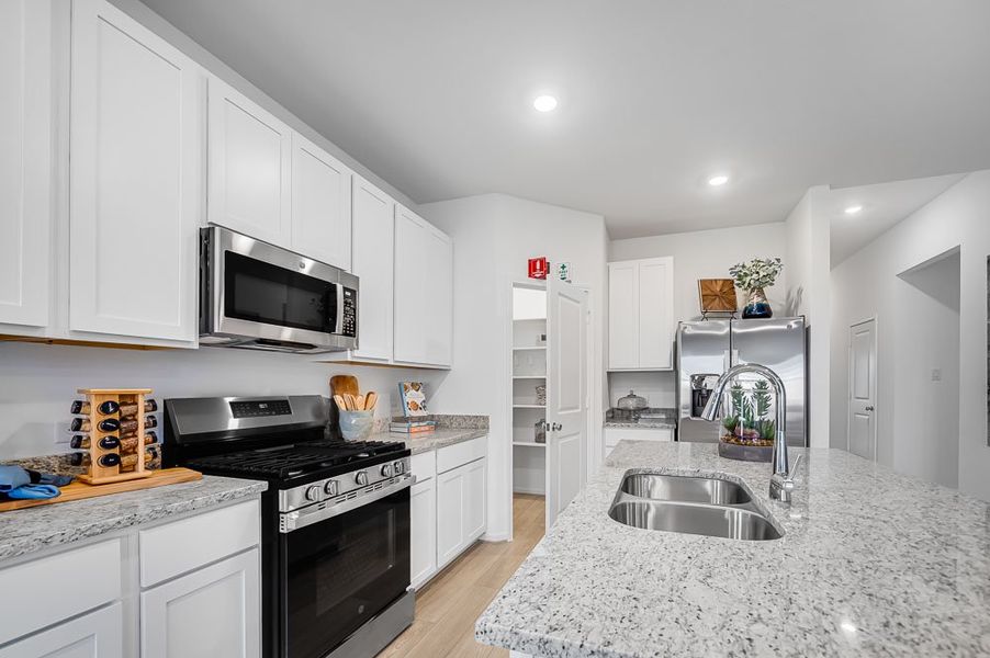 Furnished interior view inside a new home in Bridge Creek 45s and 50s, Cypress (Image 15).