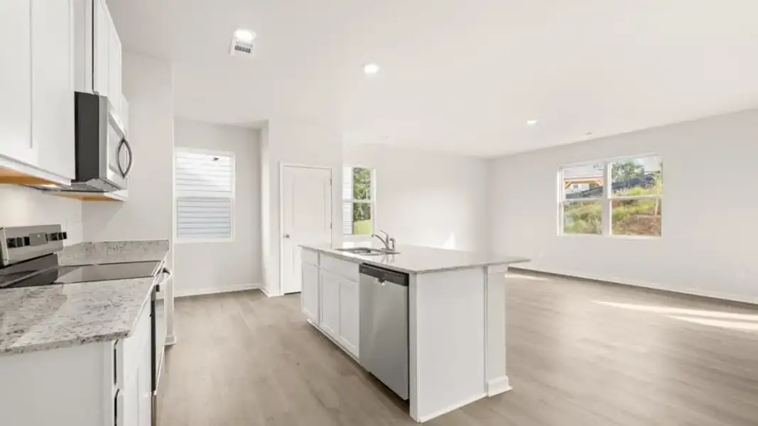 Furnished interior view inside a new home in Pointe Park, Union City (Image 8).