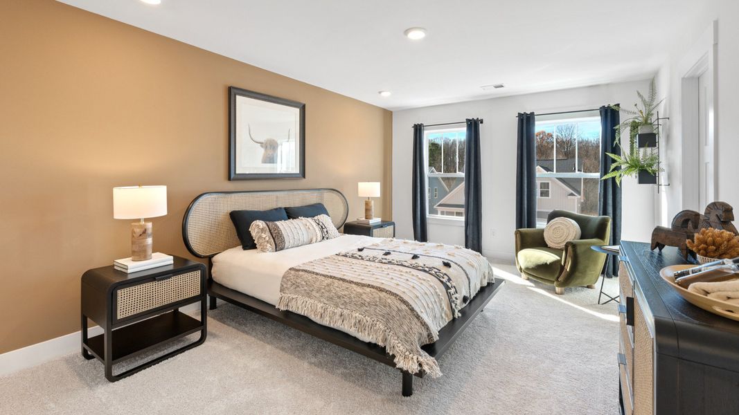Furnished interior view inside a new home in Iris Meadows, Moore (Image 19).