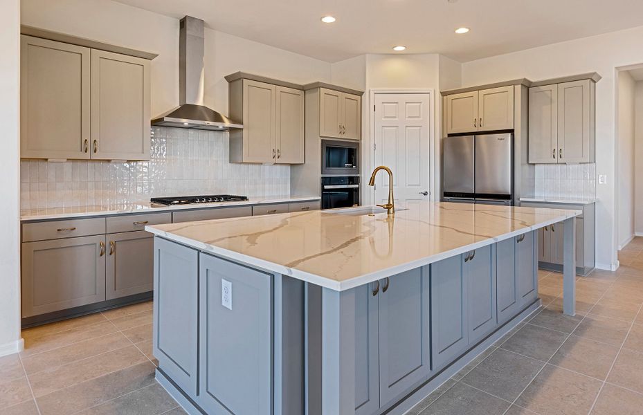 Furnished interior view inside a new home in Vistoso Canyon Estates, Oro Valley (Image 7).