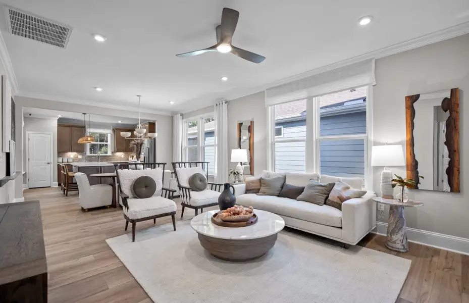 Furnished interior view inside a new home in Del Webb Wilmington at Mallory Creek, Leland (Image 7).