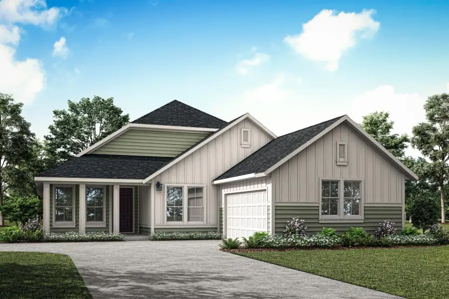 Representative exterior photo of a completed home built from the Cameron by Tri Pointe Homes in LaPrelle, Haslet, TX (Image 4). Representative exterior photo of a completed home built from the Cameron by Tri Pointe Homes in LaPrelle, Haslet, TX (Image 4).