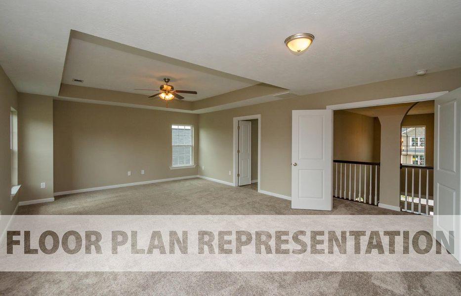 Representative unfurnished interior of a home built from the Dublin by Ivey Homes in Tillery Park, Grovetown (Image 10).