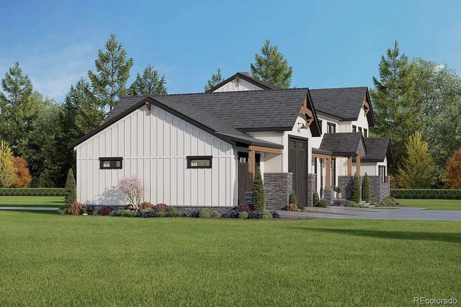 Front exterior of a new home in , Kiowa, CO, highlighting curb appeal (Image 17). Front exterior of a new home in , Kiowa, CO, highlighting curb appeal (Image 17).