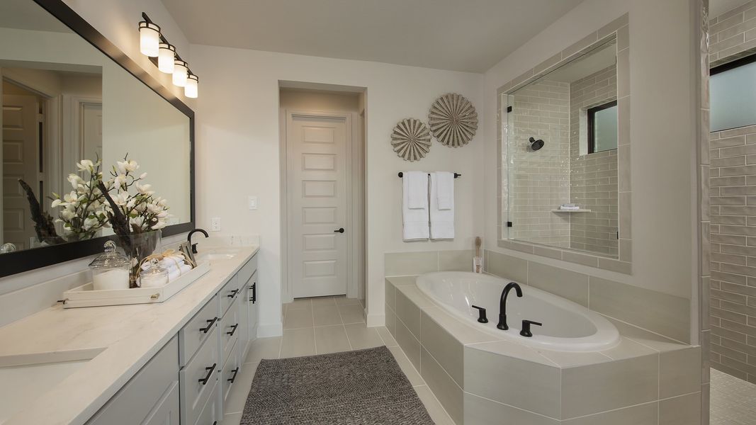 Furnished interior view inside a new home in Santa Rita Ranch - Eldorado, Liberty Hill (Image 6).