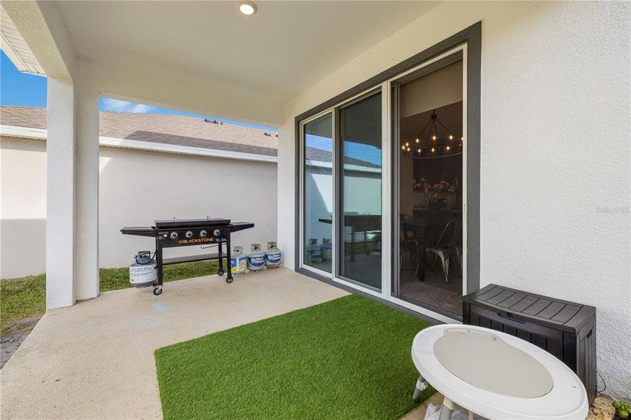 Exterior details and patio area of a home in , Wesley Chapel (Image 3).