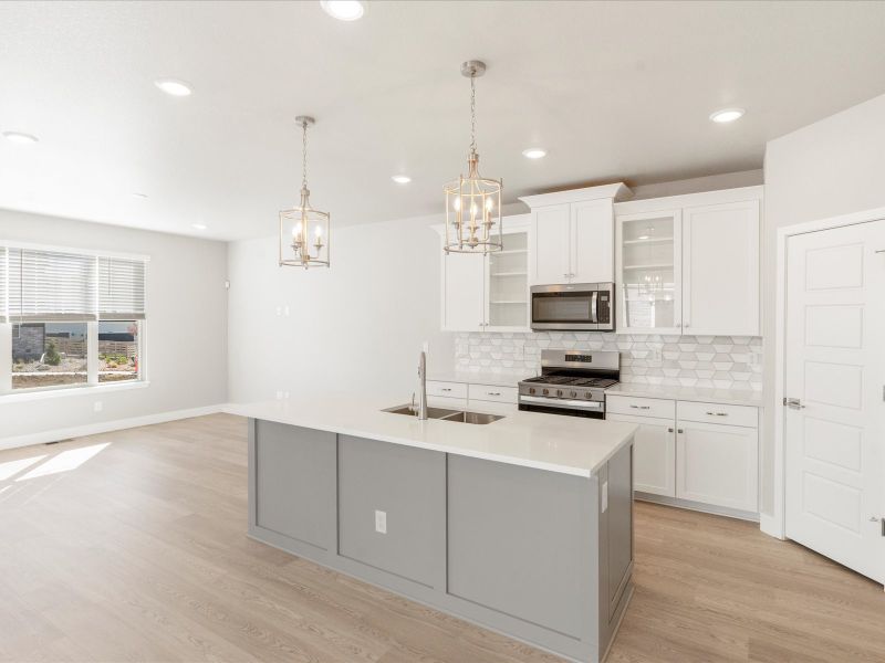 The Telluride floorplan interior image taken at a Meritage Homes community in Littleton, CO.