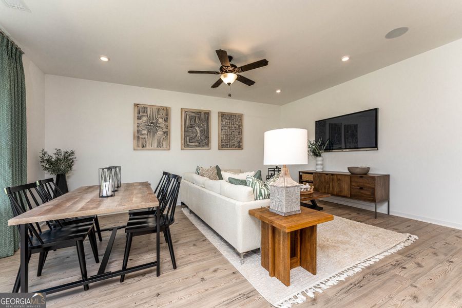 Furnished interior view inside a new home in Cobblestone Crossing Commons, Byron (Image 10).