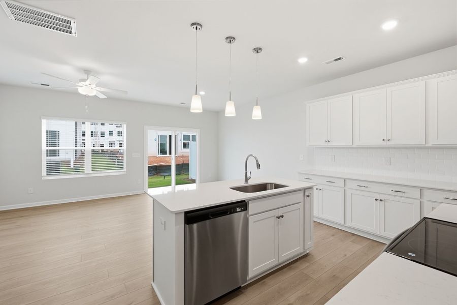 Furnished interior view inside a new home in Nichols Landing, Charlotte (Image 10).