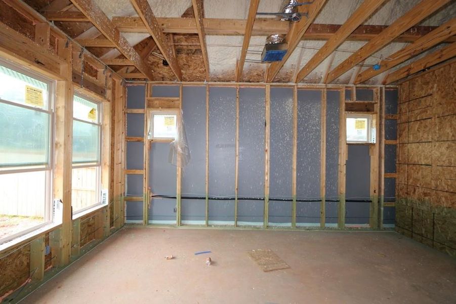 In-progress construction of a new home in Escondido 60' Homesites, Magnolia, TX (Image 29).