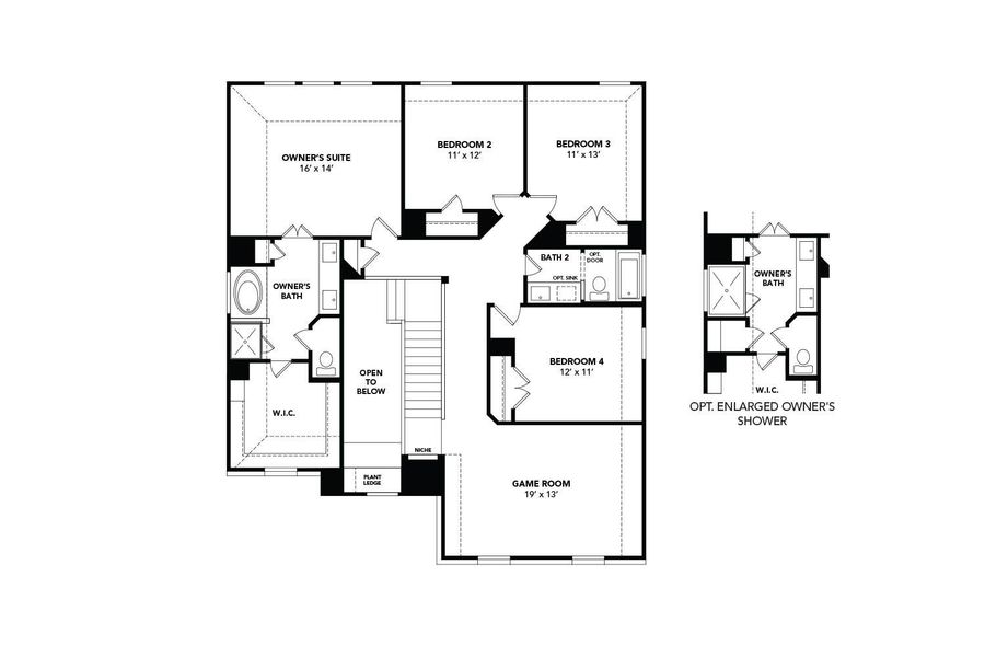 2D floor plan layout of this home in Briarwood, Elgin, TX (Image 3). 2D floor plan layout of this home in Briarwood, Elgin, TX (Image 3).