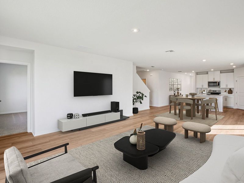 Furnished interior view inside a new home in Oakfield Trails - Classic Series, Parrish (Image 6).