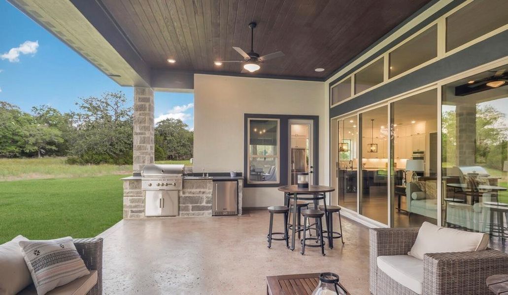 Exterior details and patio area of a home in , Johnson City (Image 2). Exterior details and patio area of a home in , Johnson City (Image 2).