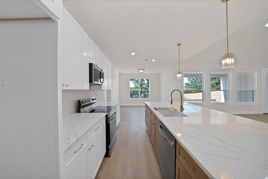 Furnished interior view inside a new home in , Joshua (Image 10).