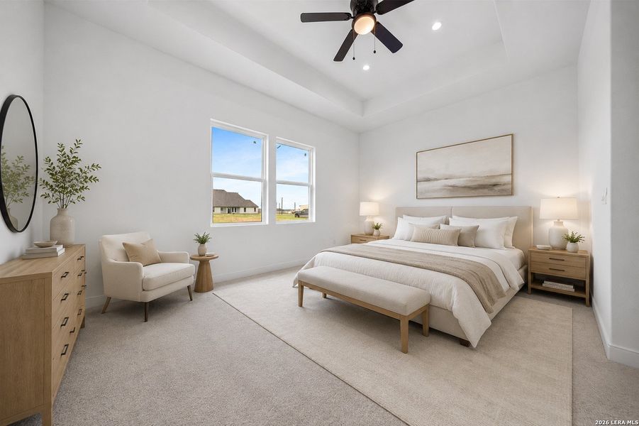 Furnished interior view inside a new home in , Atascosa (Image 13).