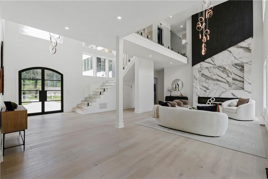 Furnished interior view inside a new home in , Atlanta (Image 17).