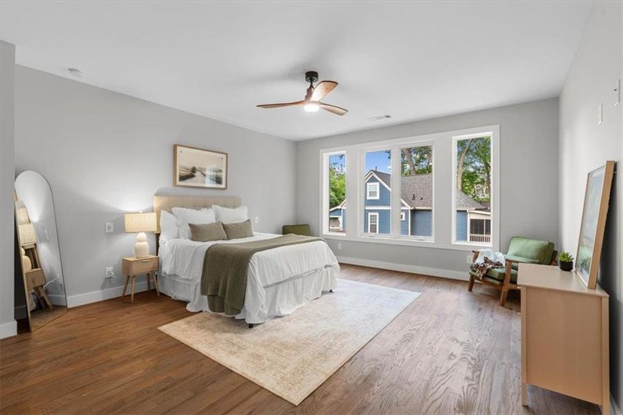 Furnished interior view inside a new home in , Atlanta (Image 18).