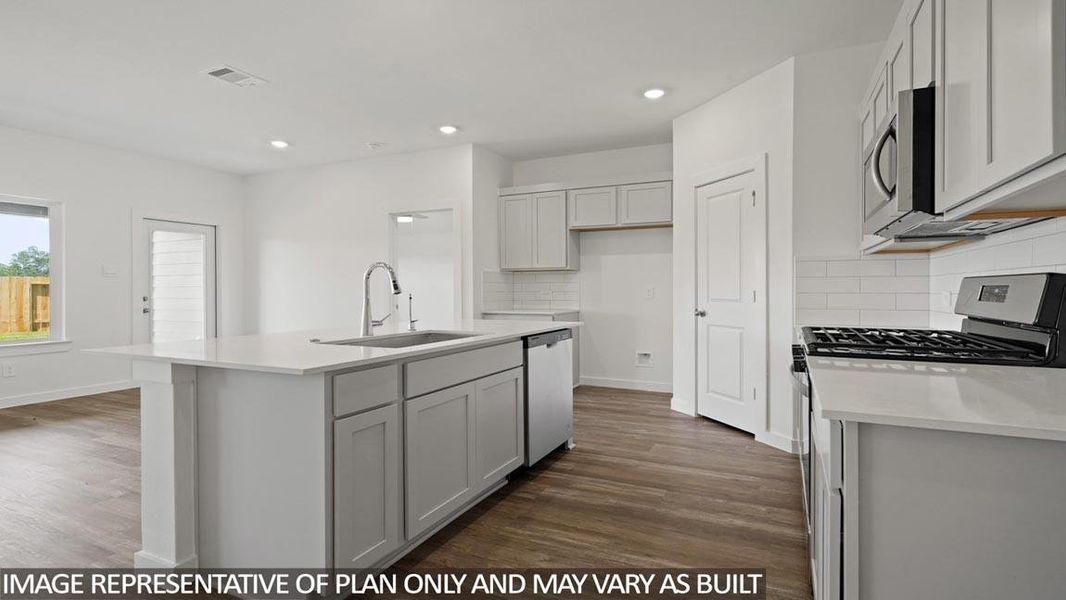 Furnished interior view inside a new home in Newport Pointe, Crosby (Image 3).