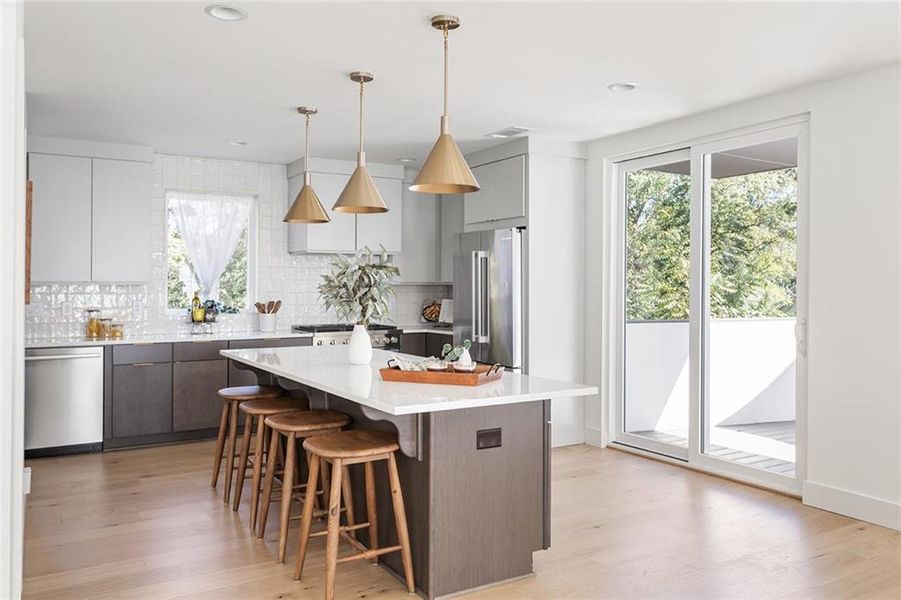 Furnished interior view inside a new home in , Atlanta (Image 17). Furnished interior view inside a new home in , Atlanta (Image 17).