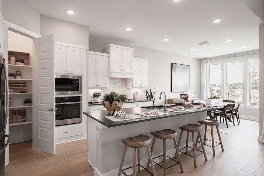 Representative furnished interior of a home built from the Verdin by Tri Pointe Homes in Pecan Ridge, Fulshear (Image 92).