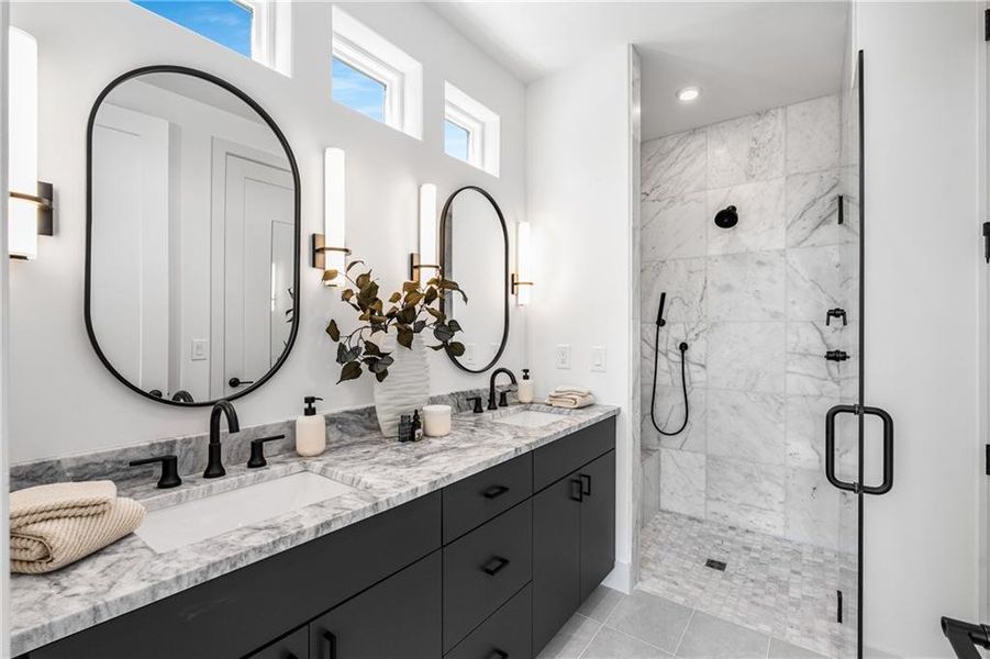 Furnished interior view inside a new home in , Atlanta (Image 40).