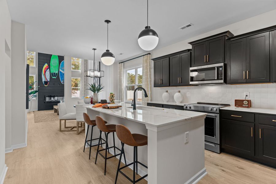 Representative furnished interior of a home built from the Turlington by McKee Homes in 78 North, Sanford (Image 3).