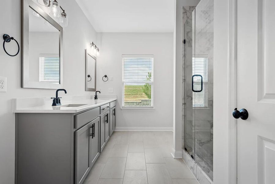 The Oakland B Primary Suite Bathroom The Oakland B Primary Suite Bathroom