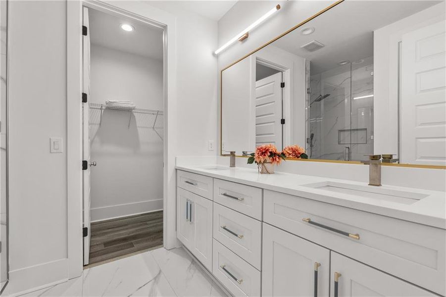 Furnished interior view inside a new home in , Atlanta (Image 18).