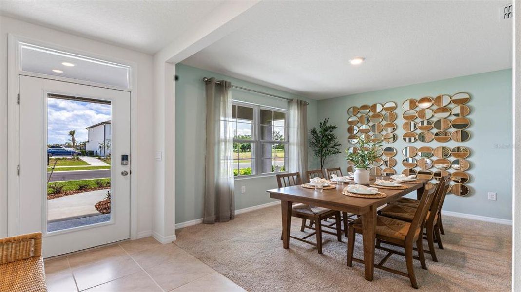 Furnished interior view inside a new home in Oak Leaf Preserve, New Smyrna Beach (Image 26).