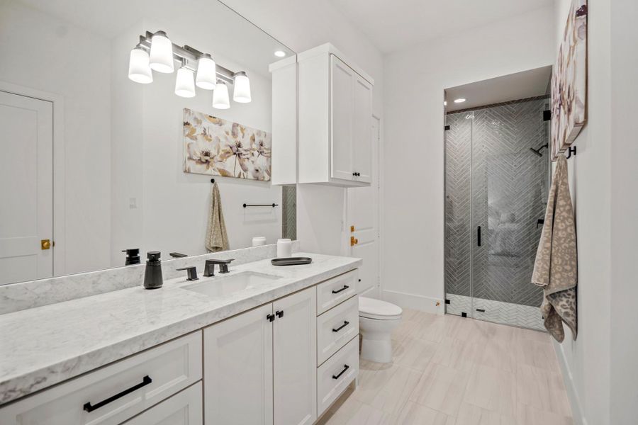 Furnished interior view inside a new home in , Houston (Image 32).