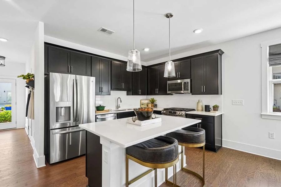 Kitchen featuring our Industrial Signature Collection Finishes