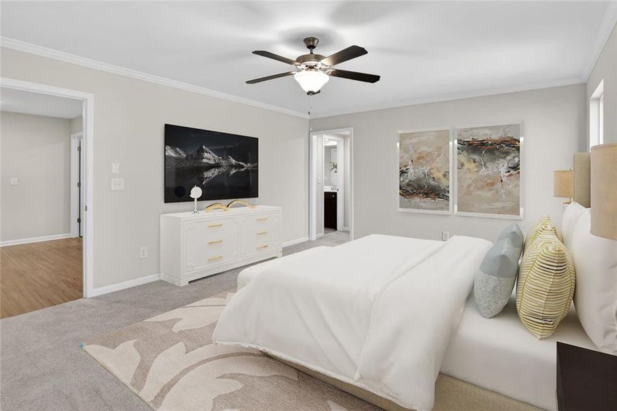 Furnished interior view inside a new home in , Lawrenceville (Image 13).