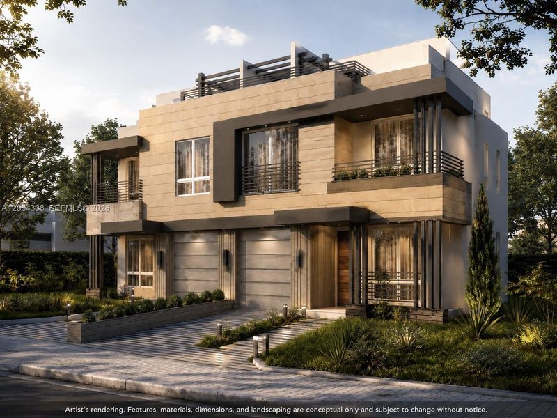 Front exterior of a new home in , Miami, FL, highlighting curb appeal (Image 7).