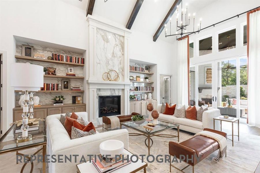 Furnished interior view inside a new home in Mosaic, Celina (Image 13).
