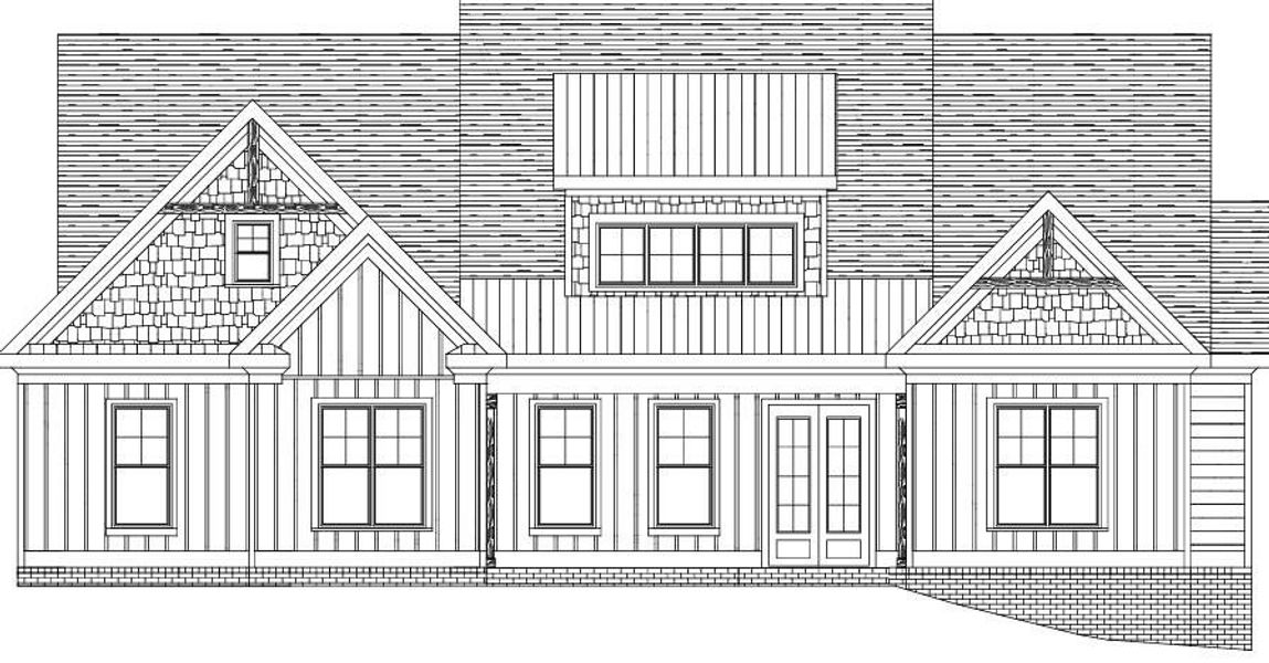 Front exterior of a new home in , Gainesville, GA, highlighting curb appeal (Image 21).