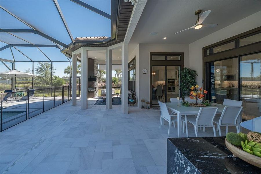 Exterior details and patio area of a home in , Wesley Chapel (Image 33).