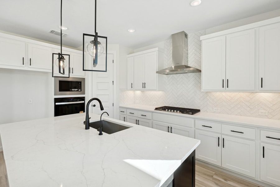 Furnished interior view inside a new home in University Heights, Round Rock (Image 8).